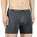David Archy Men's 3 Pack Ultra Soft Comfy Breathable Bamboo Rayon Boxer Briefs Underwear with Fly (L, Dark Gray)