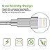 Aonsen Lightning Cable 3Pack 10FT Nylon Braided Certified iPhone Cable USB Cord Charging Charger for iPhone X/8/8 Plus/7/7 Plus/6s/6s Plus/6/6 Plus/5/5S/5C/SE/iPad Grey