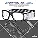 PONOSOON Sports Goggles Glasses for Basketball Football Volleyball Hockey 1809(Black)