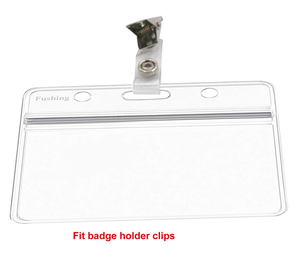 Badge Holders Office Products Card Holders S Name Tag Holders Ujoy Pack of 50 Clear Plastic