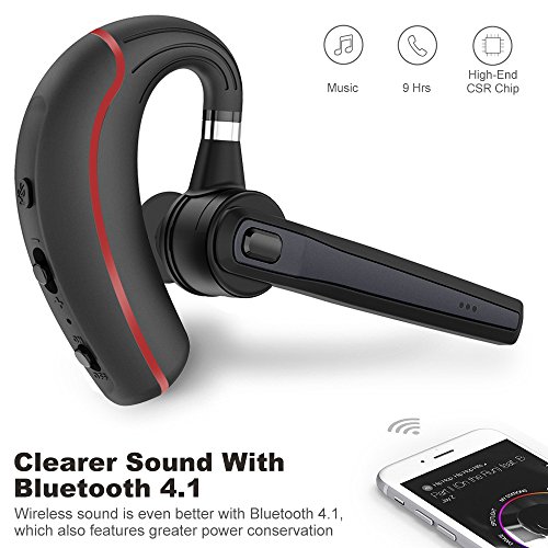 image for DYMADARE Bluetooth Headset, Wireless Earpiece for Cell Phones, In-Ear 