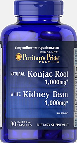 Puritan's Pride Konjac Root and White Kidney Bean-90 Capsules Puritan's Pride Konjac Root and White Kidney Bean-90 Capsules