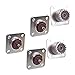 BCP 5pcs UHF Female Jack Solder SO-239 4-Hole Chassis Mount Coax RF Connector