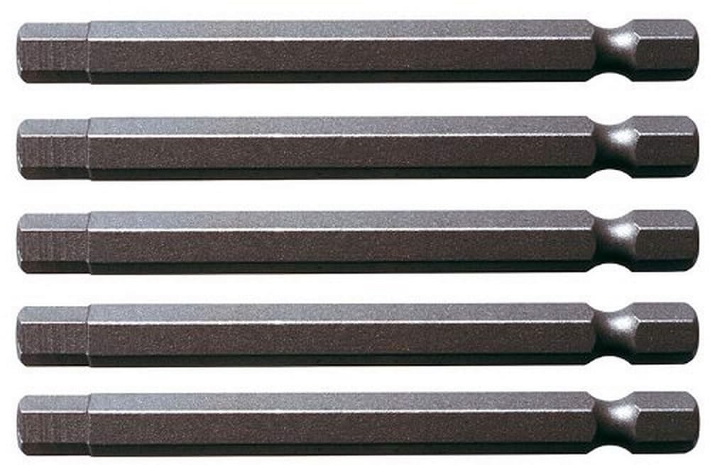 KS Tools 911.7760 75mm 3mm 1/4-inch Classic Bit Hex (5 Pieces) — image 1