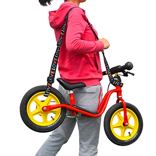 WINGOFFLY Letter Shoulder Strap to Carry Your Kids Bike Balance Bicycle Accessories with Velcro and Adjustable Straps Extendable Moving & Kick Scooter Carrying Strap (Style A) - Thumbnail 5