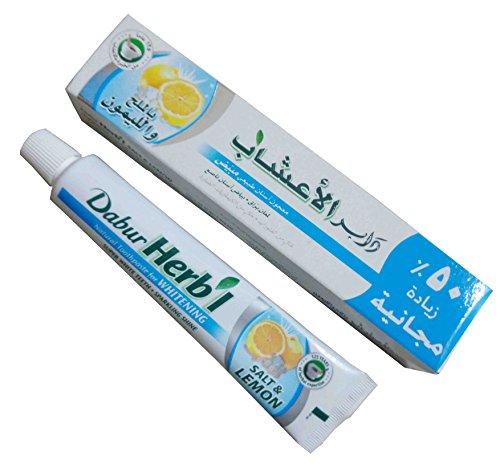 135 G Dabur Natural Herbal Whitening Lemon & Salt Toothpaste Oral Dental Care 134