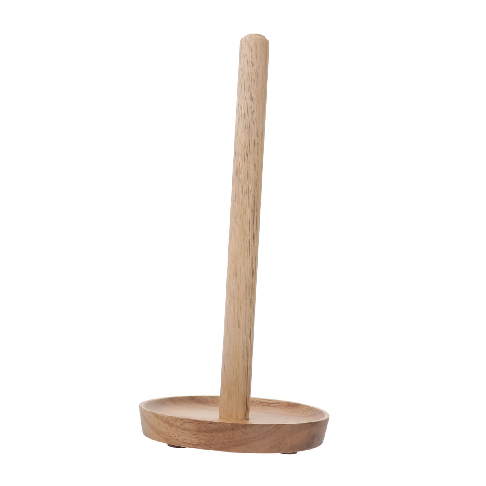 WATIIFUFU Solid Wood Toilet Roll Holder Stand | No Drill Freestanding Tissue Reserve | Bathroom Toilet Roll Storage Organizer | Creative Vertical Wooden Paper Dispenser | Practical Toilet