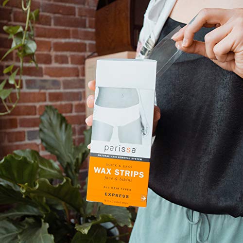 Parissa Wax Strips Face & Bikini, Hair Removal Waxing Kit for Women