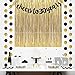 Cheers to 30 Years Banner, 30th Birthday Decorations for Women and Men, Gold Glitter Banner with Free 3.2 ft x 9.8 ft Metallic Tinsel Foil Fringe Curtains, Best Choice for Birthday Party Supplies