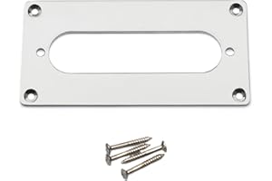 Easy Installation 92x46mm Guitar Pickup Converter Rings Humbucker to Single Coil Adapter Metal Texture Boosts Tone Variety Co