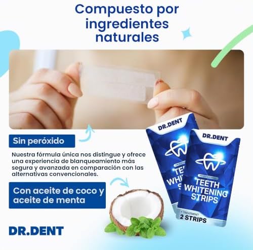 Tiras blanqueadoras de dientes profesionales, 7 tratamientos, seguras para el esmalte, blanqueamiento dental no sensible, blanqueamiento sin ningún daño, paquete de 14 tiras + abridor de boca