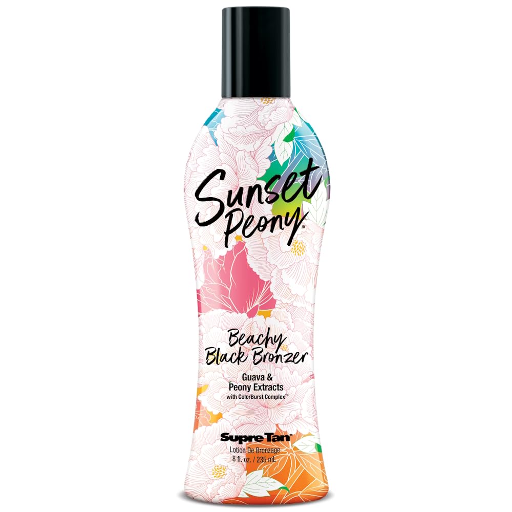 Supre Tan Sunset Peony Beachy Black Bronzer Tanning Lotion (235ml)