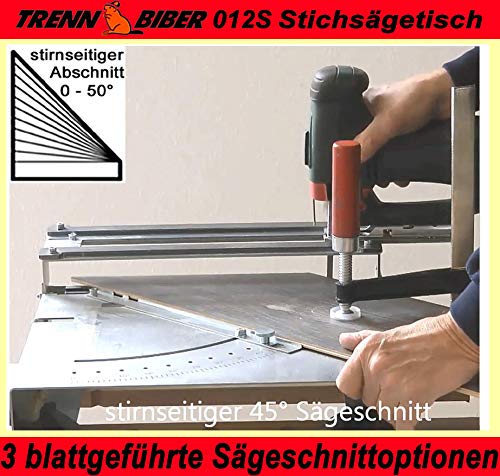Laminatschneider 012S-3 Trenn-Biber mit Sägeblättern als Sägetisch – Bild 4