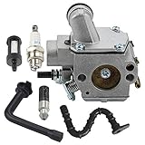 Mannial C3R-S236 Carburetor Carb for Stihl MS361 MS361C MS341 Chainsaw Tillotson HE-22A Replace # 1135-120-0608 1135-120-0601 1130-120-0610 with Fuel Filter Oil Filter Spark Plug