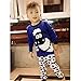 Hooyi Baby Boy Sleepwear Cotton Children Casual Shaun The Sheep Pajamas Set (110(5)) Blue