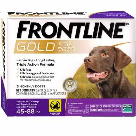Frontline Gold for Dogs 4588 lbs Purple (3 Month) Frontline Gold for Dogs 4588 lbs Purple (3 Month)