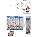 Youshe 12 Pieces Christmas Lightning Soft Chain Necklace, Flashing Santa Claus Snowman Christmas Tree LED Pendant Necklaces for Kids Party Favors Christmas Decoration, Random Styles