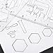 BCP Set of 2 Chemistry Chemical Lab Laboratory Geometry Technical Drawing Template Stencil