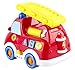 WolVol Cute Mini Electric Fire Truck Toy with Lights and Sirens, Moves around on its own, Talks and Teaches, English and Spanish Settings (can turn off the sounds while in action)