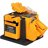 Hoteche 3-in-1 Electric Multi-Functional Sharpener 65W Universal Sharpening Station Grinding Machine for Knives, Drills, Chisels, and Scissors