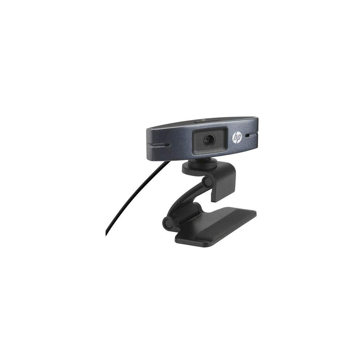 HP HD2300 Webcam 16x9, HD 720P, 360 pan, 30 Degree Tilt for Windows/Mac, Skype/Google/YouTube/Facebook,Y3G74AA#ABB Black