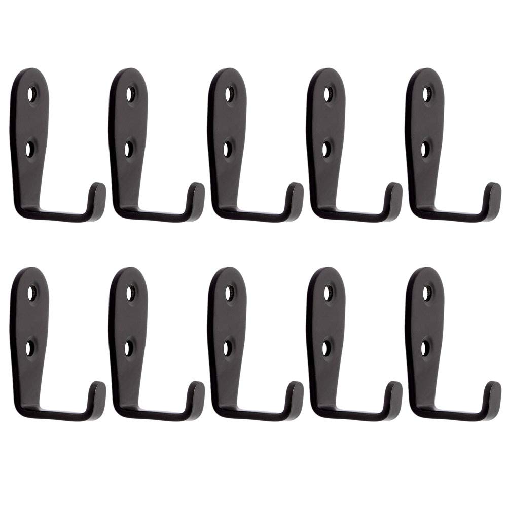 Ulifestar Heavy Duty Wall Hooks,Stainless Steel Screw On Hooks for Hanging Coats Plants Towels Keys Hats,Waterproof Single Shower Hanger Hooks for Garage Kitchen Bathroom 10 PCS (L Shape Small)