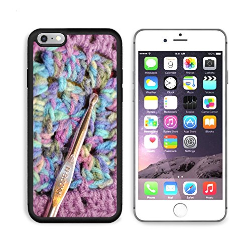 MSD Premium Apple iPhone 6 Plus iPhone 6S Plus Aluminum Backplate Bumper Snap Case Granny Square with a Crochete Hook Image ID 25010156