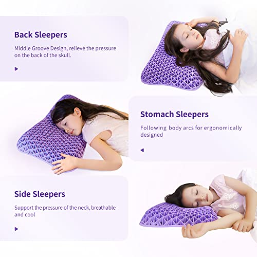Kids and Toddlers Pillow for Sleeping, TPE Heavy Pillows with