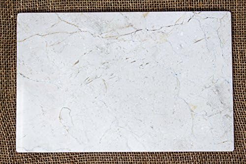 Beige Marble 8" x 12" Cheese Tray Pastry Board/Cutting Board, Natural Stone Tray X-mas Gift