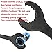 JTDEAL Bicycle Wrench Bottom Bracket Spanner Carbon Steel Install Removal Spanner Wrench Black Bicycle Axle Wrench Tool for Shimano Hollowtech 2（22CM Length）