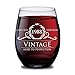 1988 30th Birthday Gifts for Women and Men Wine Glass - Funny Vintage Diamond Anniversary Gift Ideas for Him, Her, Husband or Wife. Cups for Dad and Mom. 15 oz Glasses - Red, White Wines - Decorations