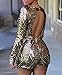 Roswear Women's Sequin Gold Deep V Neck Keyhole Back Romper Party Clubwear Dress Black Large