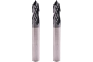 SEFHLI Solid Carbide Drill Mill Set(2Pcs, 5/16in), AlTiN Coated, 4 Flute, 90° Included Angle, 5/16" Cutting Dia, 5/16" Shank Dia, 13/16" LOC, 2-1/2" OAL for Milling Alloy Steel, Hardened Steel, Iron, Copper