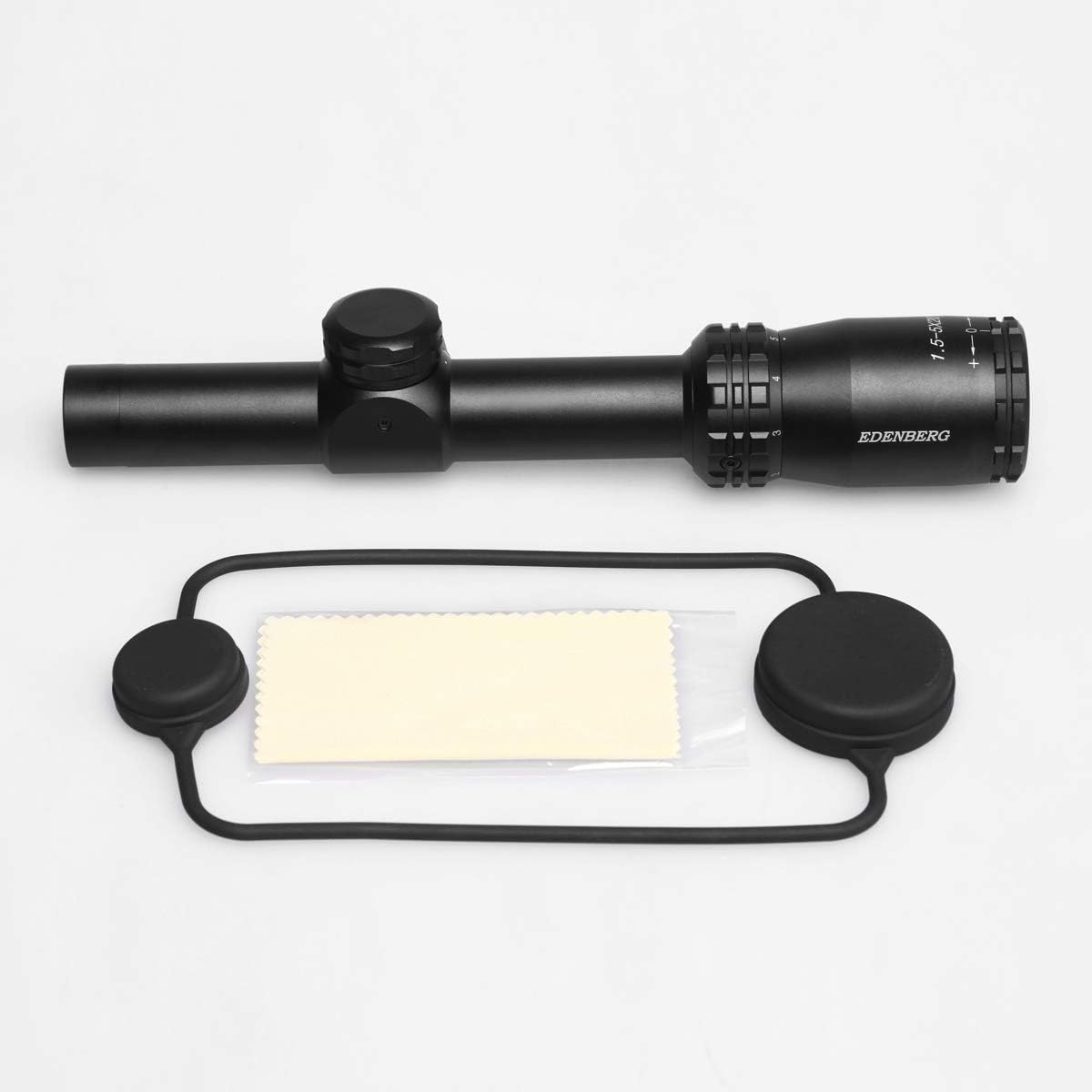 Edenberg 1.5-5x20mm Duplex Crosshair Reticle 1-inch Tube Rifle Scope for Hunting and Tactical Shooting 100% Waterproof Fogproof Shockproof Construction with Wide Filed of View : Sports & Outdoors