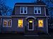 WOWindow Posters Green Eyed Glowing Eyes Halloween Window Decoration Two 34.5”x60