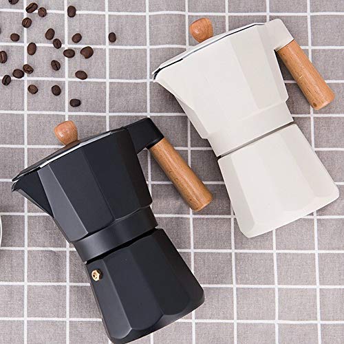 Lwieui Espressokocher Moka Pot Hand gekocht Kaffeekanne Haushalt Espresso-Kaffee-Topf-Set Haushaltsgeräte Stovetop… – Bild 5