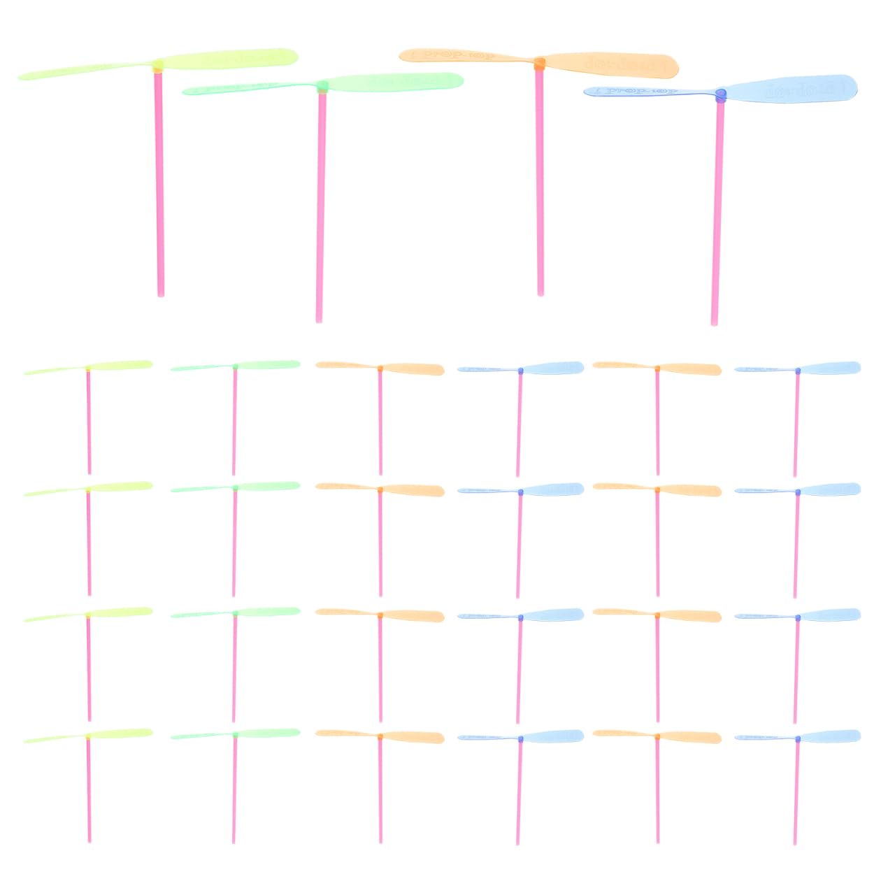 Vaguelly 40Pcs Bamboo Dragonfly Toys - Hand Rub Flying Propeller Toys for Kids Interactive Outdoor Fun Perfect for Parties and Gatherings