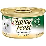 Purina Fancy Feast Grain Free Wet Cat Food, Chunky Chicken Feast - (24) 3 oz. Cans