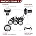 YITAMOTOR 12V 20 X 5730 9W 18mm Eagle Eye LED Car Motor DRL Backup Red Lights Bulbs