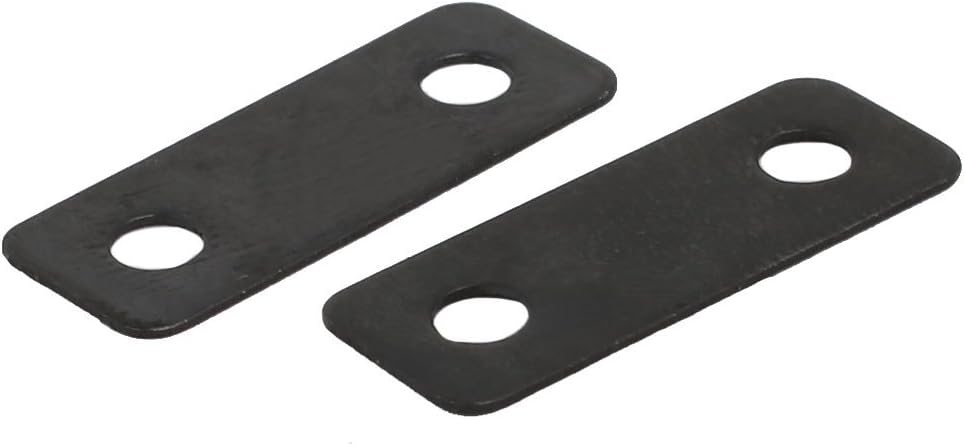 Sourcingmap 50pcs 24mmx9mmx0.5mm Flat Corner Brace Angle Plate Repair Bracket Black - Image 3