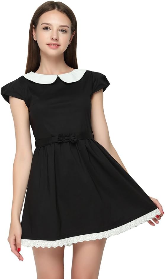 Women's Fresh Doll Collar Short Sleeve Dress