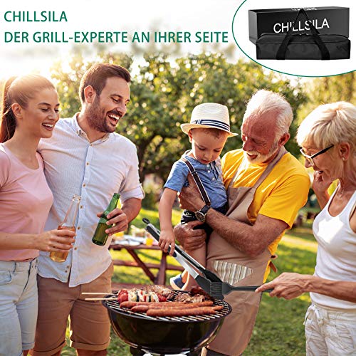 BBQ Grill Tool Set, BBQ Accessories in Storage Case, Barbecue Grilling Utensils for Flat Top Cooking Tailgating, Upgraded Fish Spatula & Scraper