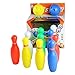 yoptote Bowling Ball Set Toddler Toy Bowling Game with 10 Mini Plastic Pins and 2 Balls Party Favors Great Gift for Baby Kids Boys Girls 2 3 4 Years