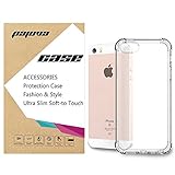 iPhone SE / 5S / 5 Case, Pajuva Air Cushion Shock Absorption Soft TPU Crystal Clear Case Cover for iPhone SE / 5S / 5 (Clear Case)