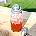 Lily's Home Mason Jar Cocktail Shaker Lid with Silicone Seal for Regular Mouth Canning Jars, Use at Home Parties for Shaking and Cooling Martinis and Mixed Alcoholic Beverages, Brushed Stainless Steel