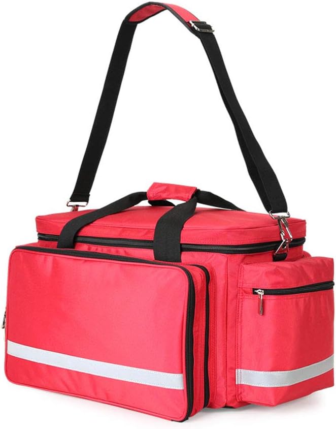 GzxLaY Large Capacity First Aid Responder Bag Empty EMT Trauma Bag, Complete Emergency Response Trauma Bag, Emergency Supplies Not Included,A,L