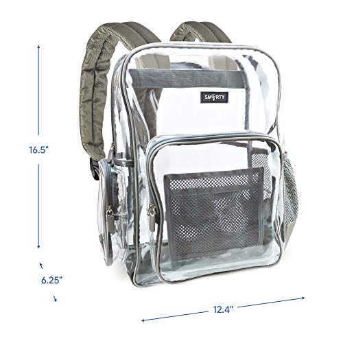 Heavy Duty Clear Backpack Durable Military Nylon Clear Bookbags