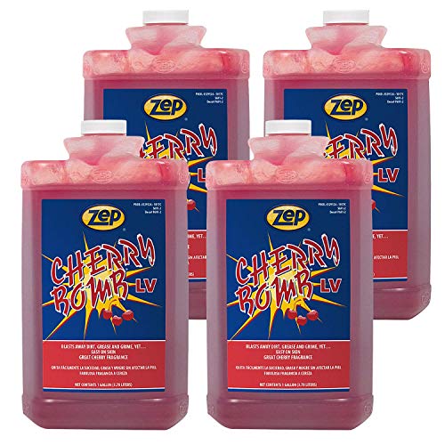 Zep Cherry Bomb LV Industrial Pumice Hand Cleaner 128 Ounce (Case of