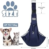 Adiwo Dog Carrier Bag Sling Small Medium Dogs Cats Adjustable Shoulders view 2