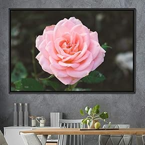 signwin Framed Canvas Wall Art Rose Bohemian Dark...